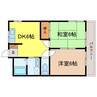 東海道本線<琵琶湖線・JR京都線>/瀬田駅 徒歩6分 2階 築32年 2DKの間取り