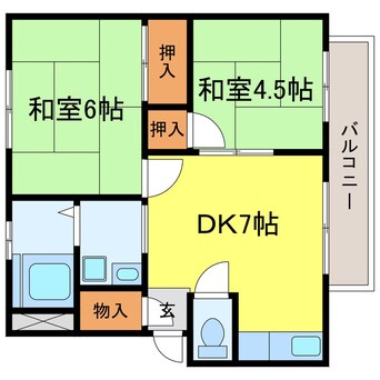 間取図 尾本ハイツ