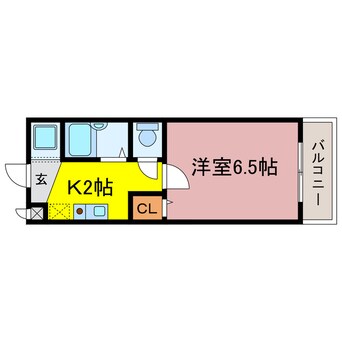 間取図 東海道本線<琵琶湖線・JR京都線>/瀬田駅 徒歩24分 4階 築18年