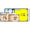 東海道本線<琵琶湖線・JR京都線>/膳所駅 徒歩20分 3階 築46年 2LDKの間取り