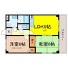 クレール弐番館 2DKの間取り