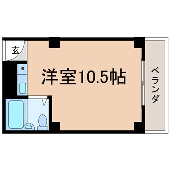 間取図 東海道本線<琵琶湖線・JR京都線>/大津駅 徒歩13分 4階 築33年