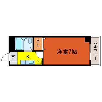 間取図 東海道本線<琵琶湖線・JR京都線>/石山駅 バス20分平津下車:停歩8分 2階 築38年