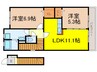 東海道本線<琵琶湖線・JR京都線>/瀬田駅 バス:12分:停歩7分 2階 築17年 2LDKの間取り