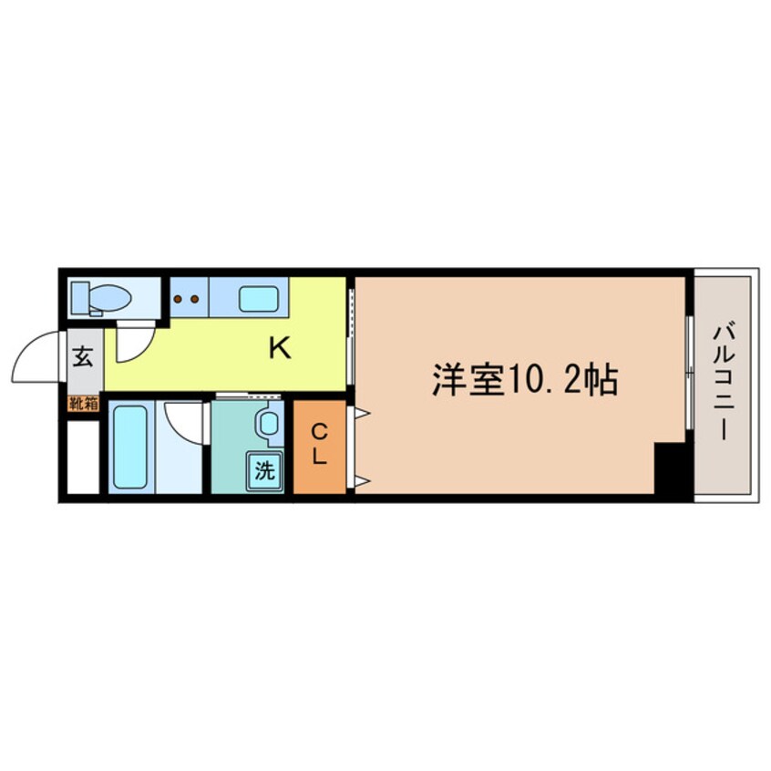 間取図 エリーフラッツ京町