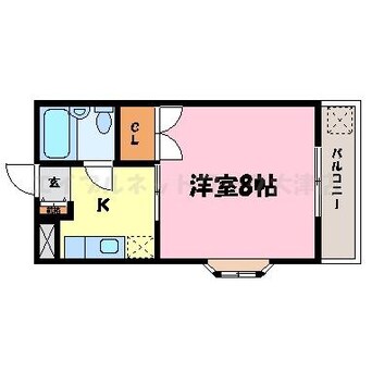 間取図 東海道本線<琵琶湖線・JR京都線>/石山駅 徒歩20分 2階 築32年