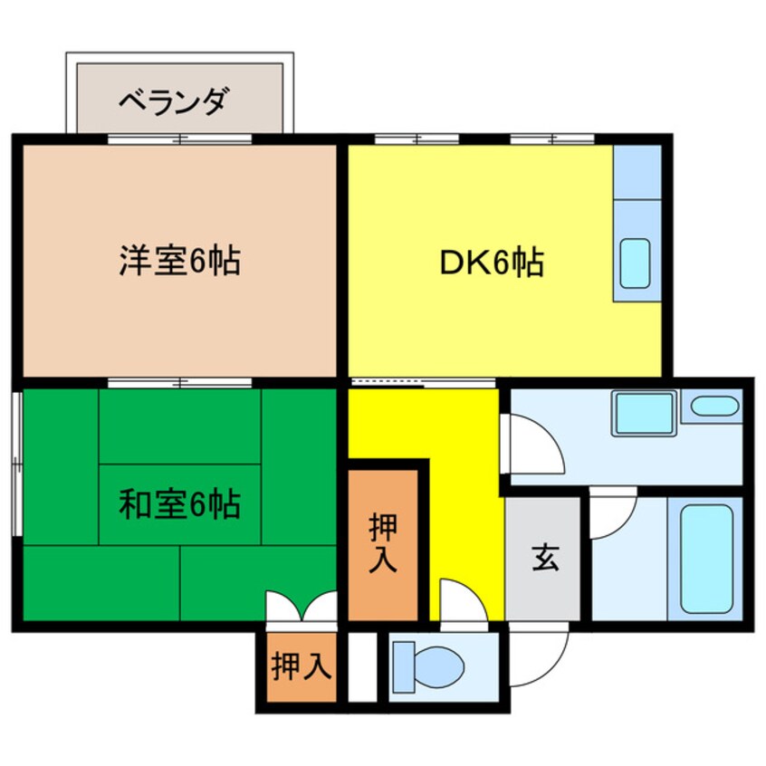 間取図 第二コーポＺＥＮ