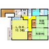 ガーデンハウス南郷Ⅱ 2LDKの間取り