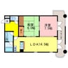 東海道本線<琵琶湖線・JR京都線>/瀬田駅 徒歩24分 6階 築35年 2LDKの間取り
