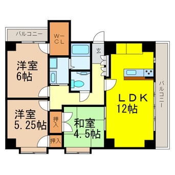 間取図 シャトー石山