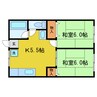 東海道本線<琵琶湖線・JR京都線>/石山駅 バス:15分:停歩3分 1階 築35年 2Kの間取り