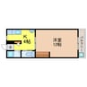 フジマンション 1Kの間取り