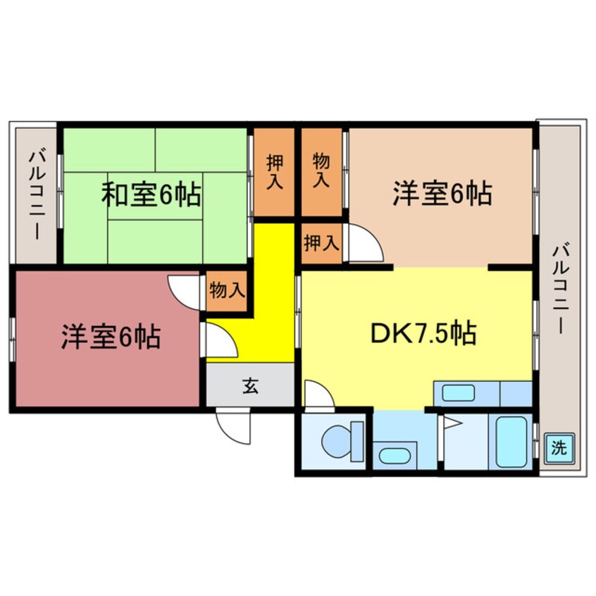 間取図 コーポＺＥＮ