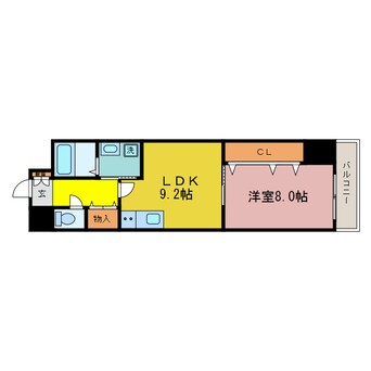 間取図 東海道本線<琵琶湖線・JR京都線>/大津駅 徒歩18分 2階 築16年