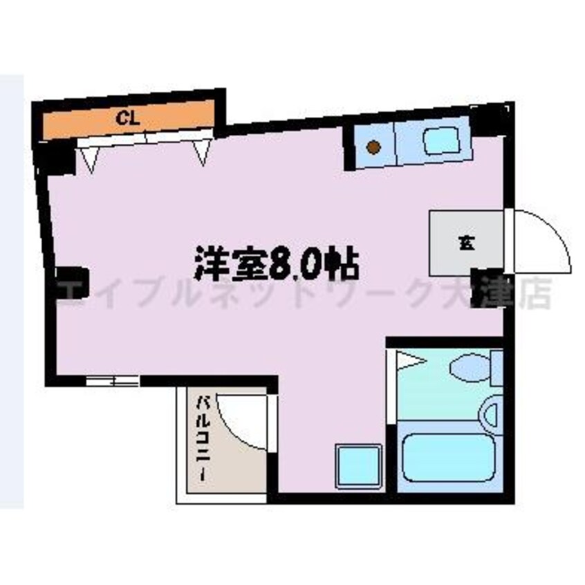 間取図 東海道本線<琵琶湖線・JR京都線>/大津駅 徒歩10分 1階 築31年