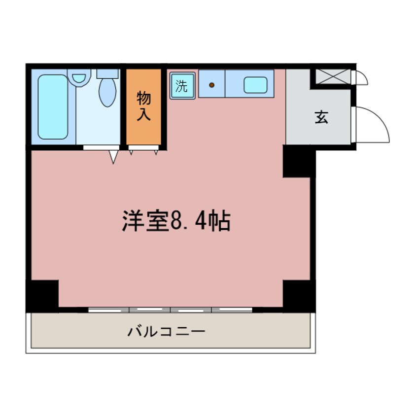 間取図 東海道本線<琵琶湖線・JR京都線>/大津駅 徒歩10分 2階 築31年