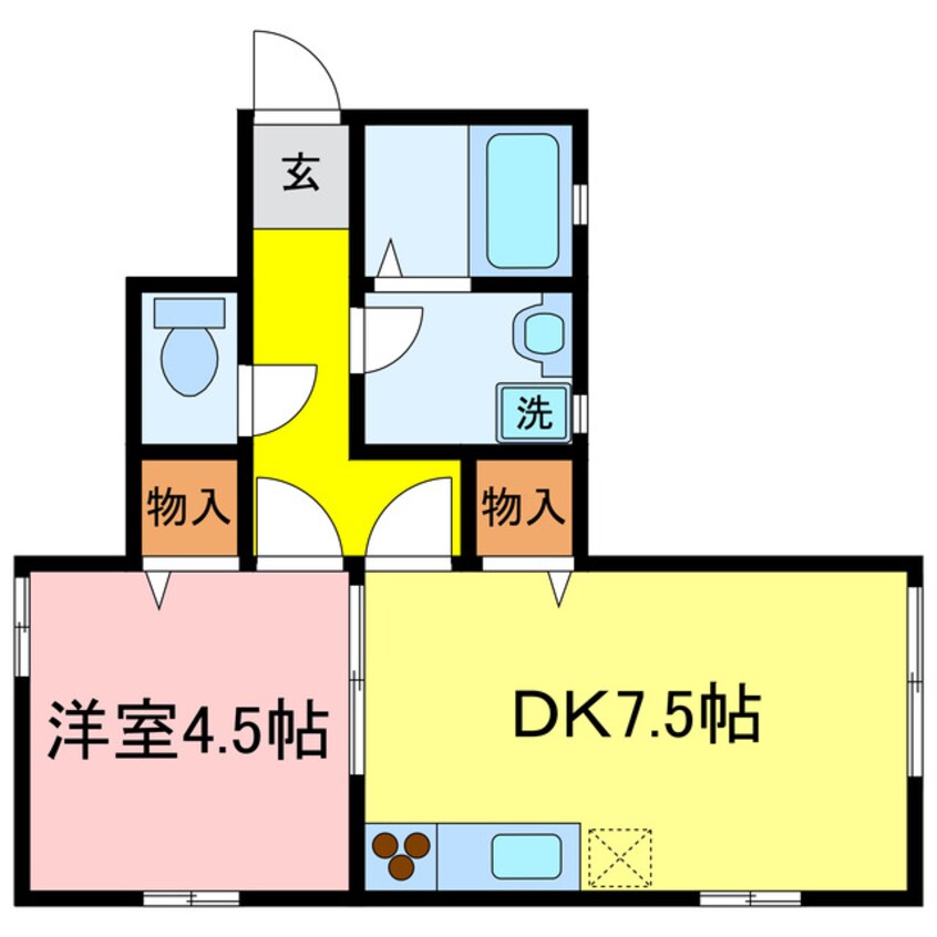 間取図 東海道本線<琵琶湖線・JR京都線>/膳所駅 徒歩14分 1階 築16年