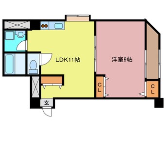 間取図 スカイコート大津中央Ⅱ