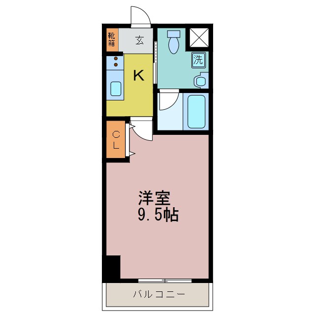 間取り図 東海道本線<琵琶湖線・JR京都線>/大津駅 徒歩14分 7階 築17年