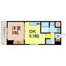 Ｒ-Ⅱコート 1DKの間取り