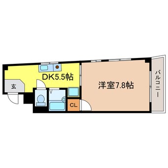 間取図 東海道本線<琵琶湖線・JR京都線>/石山駅 徒歩8分 4階 築31年