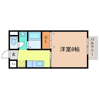 間取図 東海道本線<琵琶湖線・JR京都線>/瀬田駅 徒歩26分 2階 築27年