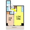 Ｒ-Ⅱコート 1LDKの間取り