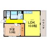 アプローズ 1LDKの間取り
