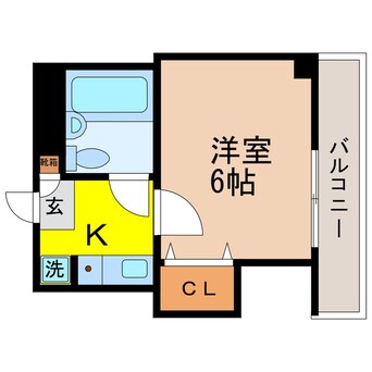間取図 湖西線/大津京駅 徒歩10分 2階 築36年