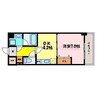 東海道本線<琵琶湖線・JR京都線>/大津駅 徒歩18分 2階 築16年 1DKの間取り