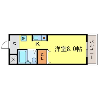 間取図 東海道本線<琵琶湖線・JR京都線>/瀬田駅 バス5分朝倉下車:停歩3分 3階 築32年