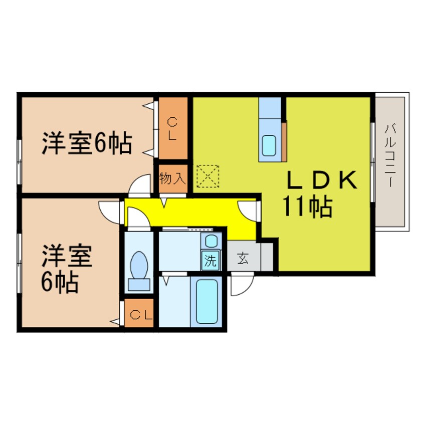 間取図 東海道本線<琵琶湖線・JR京都線>/膳所駅 徒歩19分 1階 築15年