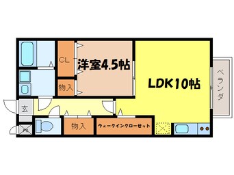 間取図 東海道本線<琵琶湖線・JR京都線>/瀬田駅 徒歩20分 1階 築15年