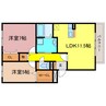 東海道本線<琵琶湖線・JR京都線>/瀬田駅 バス:10分:停歩8分 2階 築17年 2LDKの間取り