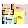 東海道本線<琵琶湖線・JR京都線>/瀬田駅 バス:12分:停歩2分 1階 築18年 2LDKの間取り