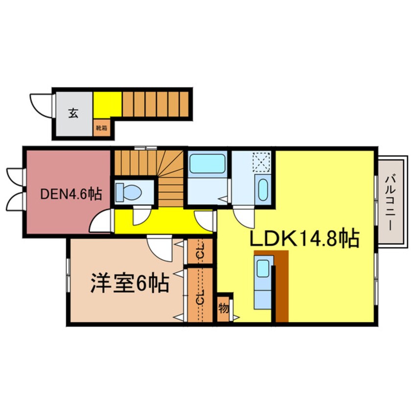 間取図 シャリテ高橋川