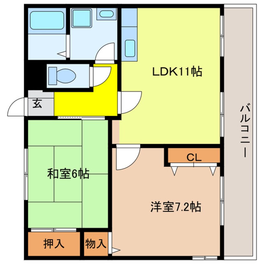 間取図 レイティー西大津３号館