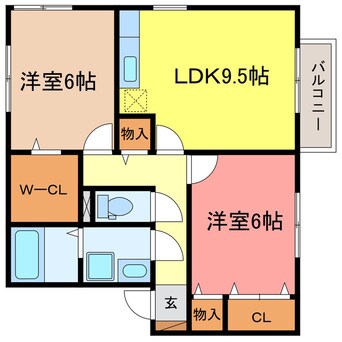 間取図 レークタウンＥ棟