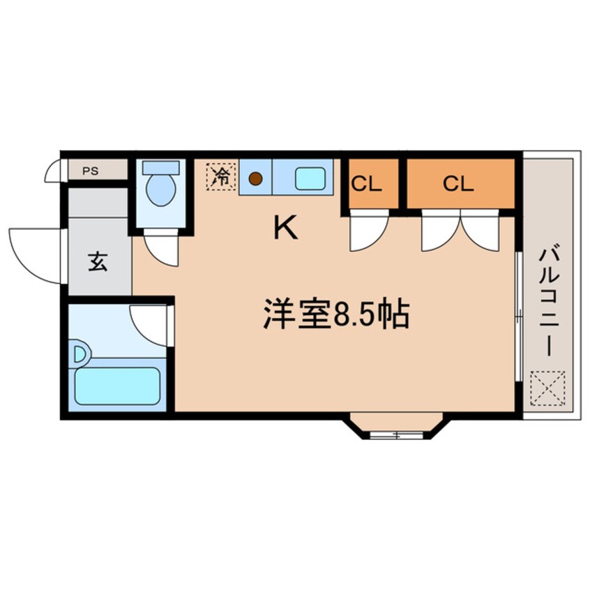 間取図 東海道本線<琵琶湖線・JR京都線>/瀬田駅 バス10分東大津高校下車:停歩14分 2階 築31年