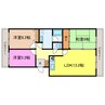 リバーハイツ間宮 3LDKの間取り