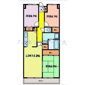 間取図 東海道本線<琵琶湖線・JR京都線>/膳所駅 徒歩17分 12階 築28年