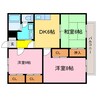 エステートピア瀬田A・B 3DKの間取り