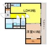 カームコトブキ 1LDKの間取り