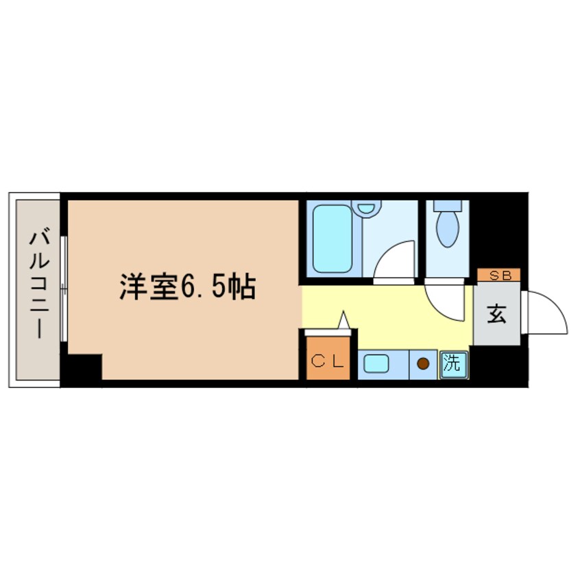 間取図 東海道本線<琵琶湖線・JR京都線>/瀬田駅 徒歩4分 6階 築26年