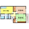 ハイツサントピア 2DKの間取り