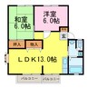 湖西線/大津京駅 徒歩25分 2階 築32年 2LDKの間取り