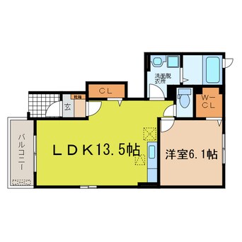 間取図 東海道本線<琵琶湖線・JR京都線>/石山駅 バス20分北千町下車:停歩7分 1階 築14年