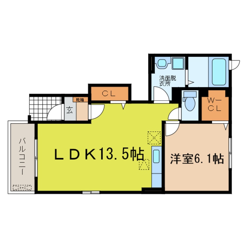 間取図 東海道本線<琵琶湖線・JR京都線>/石山駅 バス20分北千町下車:停歩7分 1階 築14年
