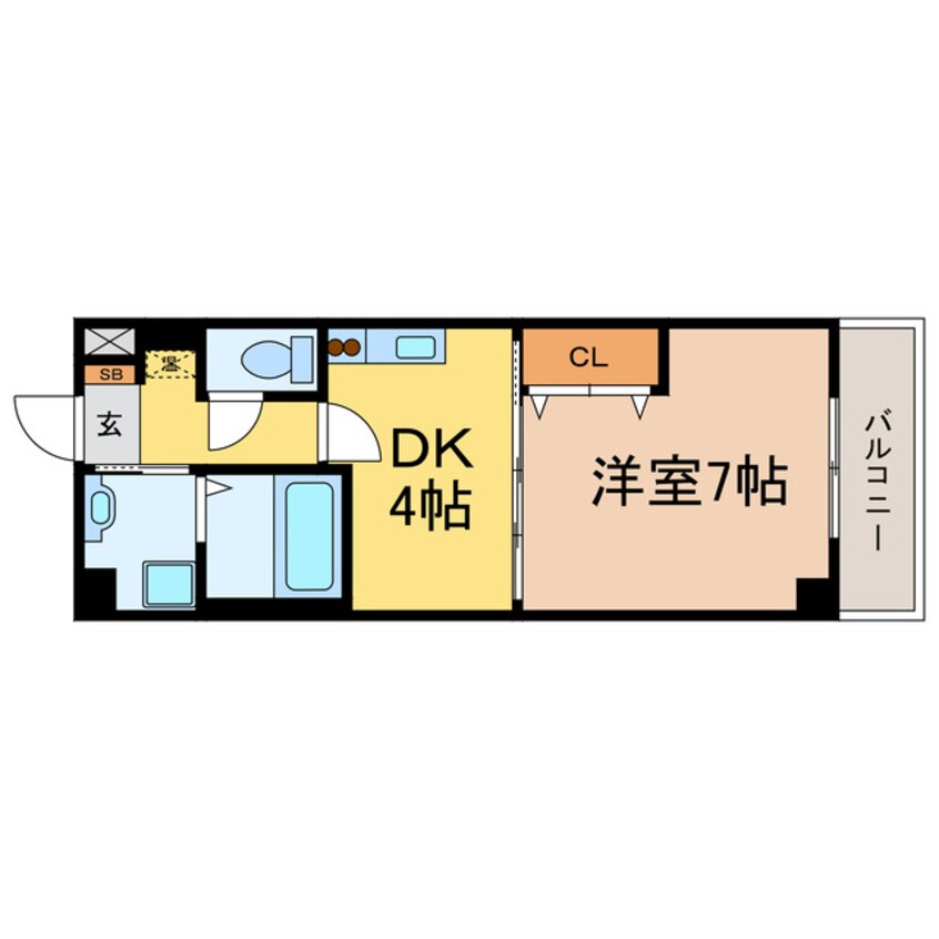 間取図 イクスコート大津駅前