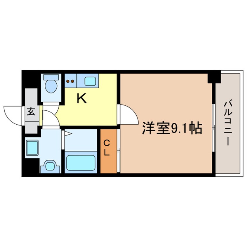 間取図 東海道本線<琵琶湖線・JR京都線>/瀬田駅 徒歩9分 3階 築20年